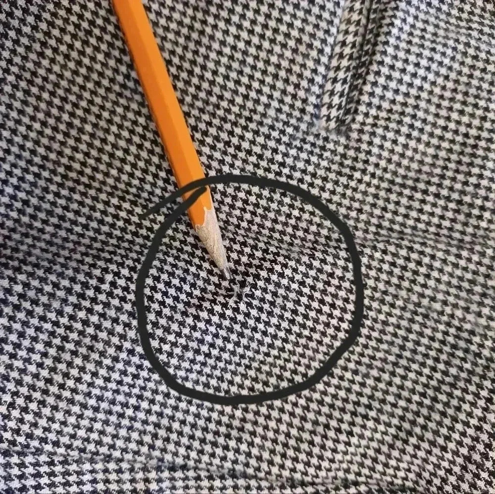 Burberrys 100% Wool Black and White Check Trousers Size Large - Picture 12 of 13